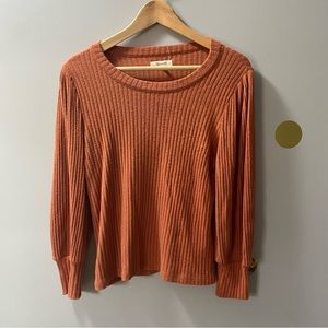 Madewell Rose 3/4 Sleeve Sweater